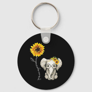 Llavero Eres Mi regalo Hippie Sunflower Elephant