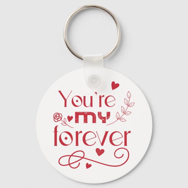 Llavero Eres mi regalo para siempre día de San Valentín (Anverso)