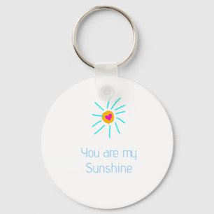 Llavero eres mi sol azul naranja sol corazón niños nombre