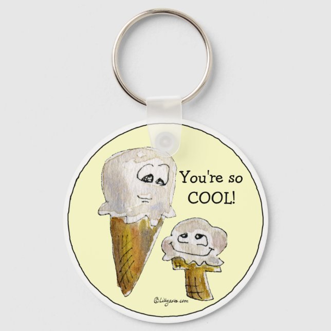 Llavero Eres tan GUAY Ice Cream Faces Keychain (Anverso)