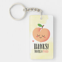 Eres un melocotón gracias lindo gracias Keychain