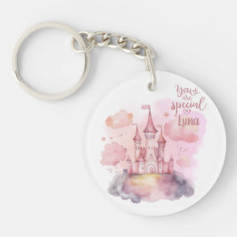 Llavero Eres un personalizable especial de la nube rosa de