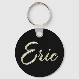 Llavero Eric Nombre whitegold Button Schlüsselanhänger