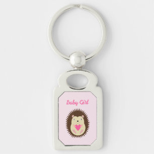 Llavero Erizo Bebé Niña Rosa Bonito Personalizado