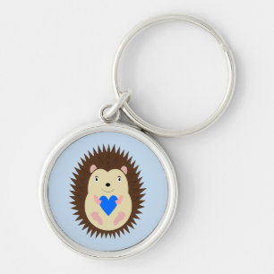 Llavero Erizo Corazón Azul Niño