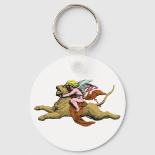 Llavero Eros cabalga león rides lion