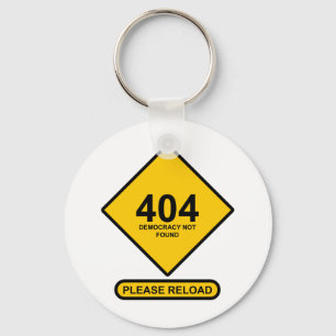 Llavero Error 404: Democracia no encontrada