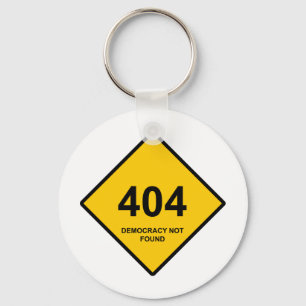 Llavero Error 404: Democracia no encontrada