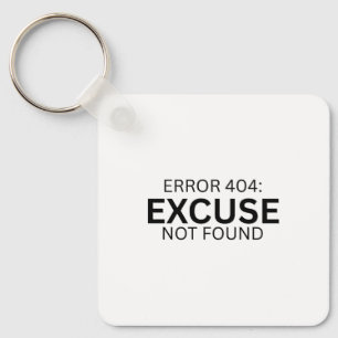 Llavero Error 404 Excusa No Encontrada Minimalista Máquina
