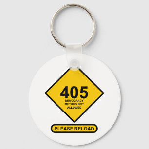 Llavero Error 405: Método democrático no permitido