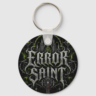 Llavero Error Saint Gótico Cyberpunk Frente y Reverso Homb