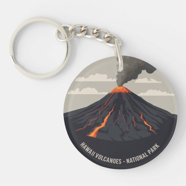 Llavero Erupción del parque nacional de los Volcanes de Ha (Frente)
