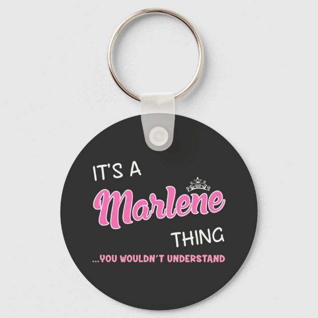 Llavero Es algo de Marlene que no entenderías (Anverso)