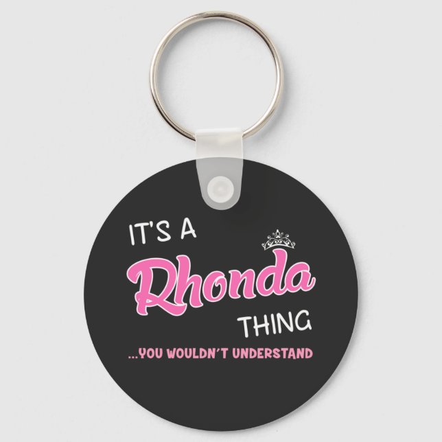 Llavero Es algo de Rhonda que no entenderías (Anverso)