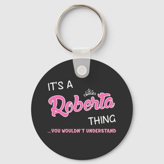 Llavero Es algo de Roberta que no entenderías (Anverso)