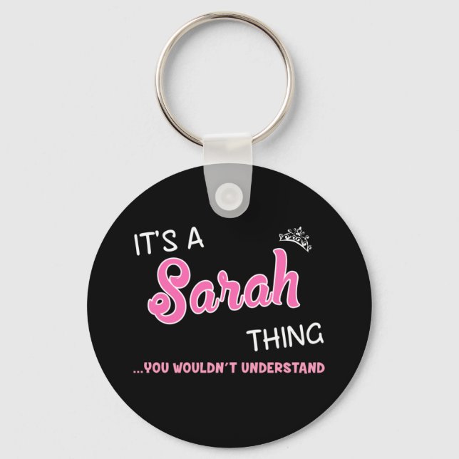 Llavero Es algo de Sarah que no entenderías. (Anverso)