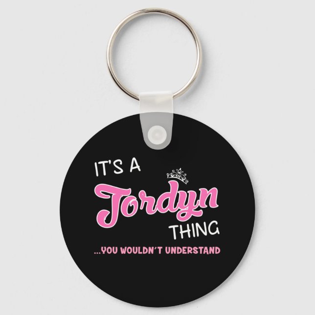Llavero Es algo Jordyn que no entenderías (Anverso)
