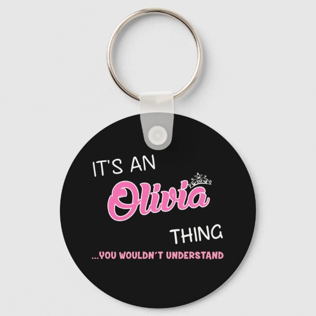 Llavero Es algo Olivia que no entenderías (Anverso)