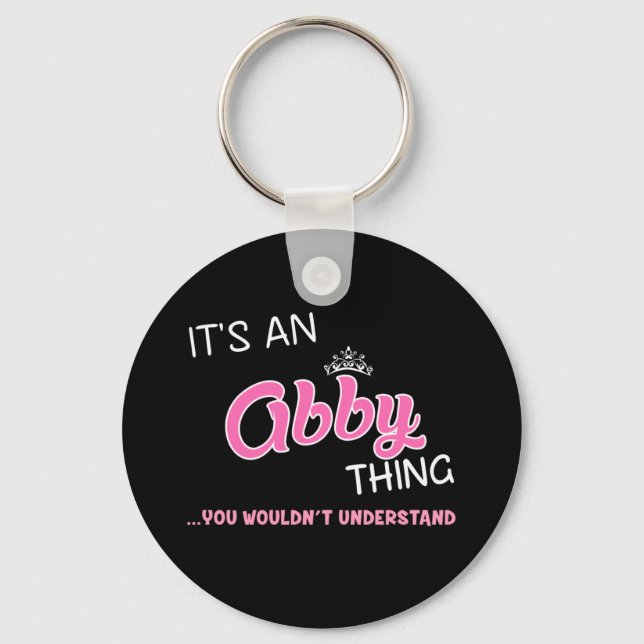 Llavero Es algo que Abby no entenderías. (Anverso)