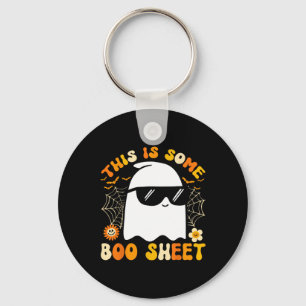 Llavero Es alguna hoja de Boo Halloween Fantasma Divertido