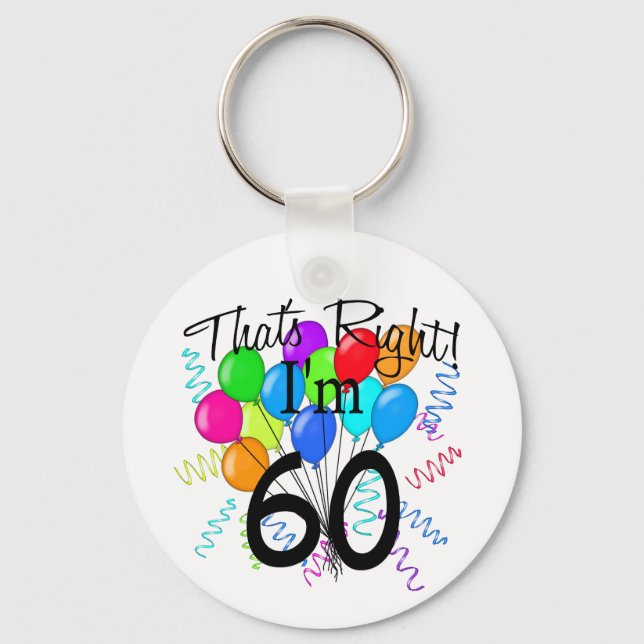 Llavero Es cierto que tengo 60 años. Cumpleaños (Anverso)