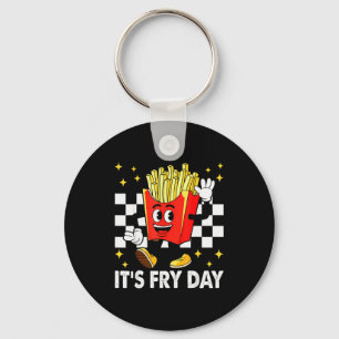 Llavero Es día de papas fritas - Divertida comida rápida d