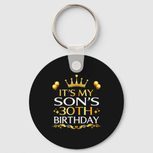 Llavero Es el 30 cumpleaños de mi hijo Feliz Cumpleaños 30