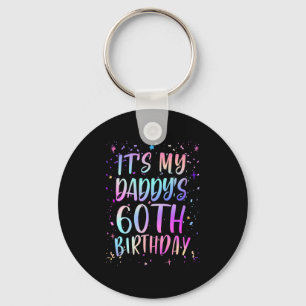 Llavero Es el 60 cumpleaños de mi papá Colorido Feliz 60 a