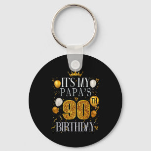 Llavero Es el 90 cumpleaños de mi papá Feliz cumpleaños 90