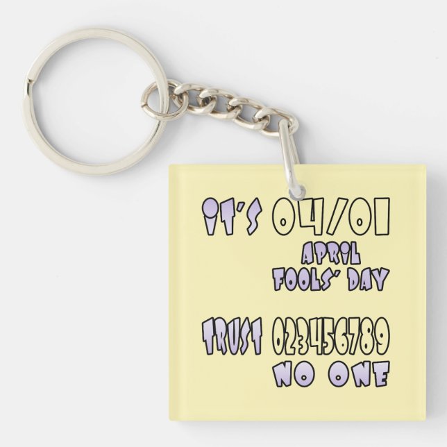 Llavero Es el Día de los Inocentes de abril (Frente)