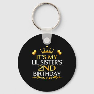 Llavero Es el segundo cumpleaños de mi hermanita Feliz cum