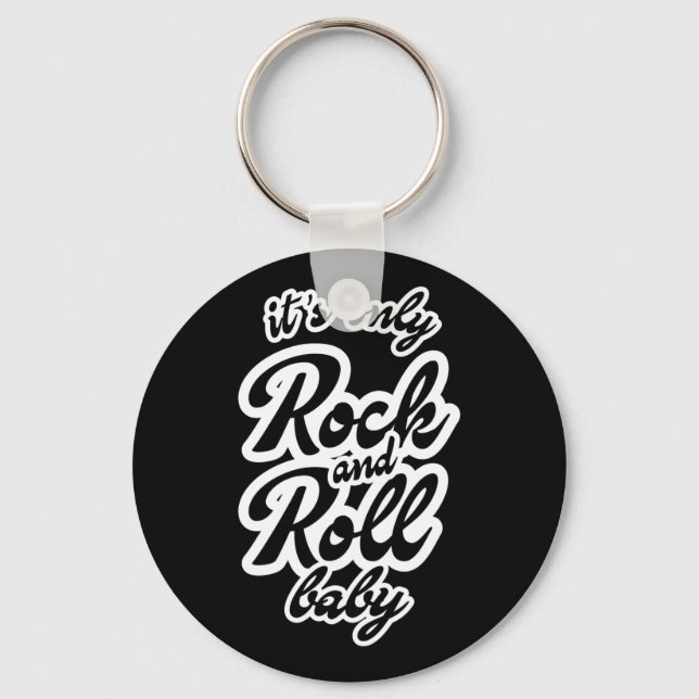 Llavero Es el único bebé rock and roll (Anverso)