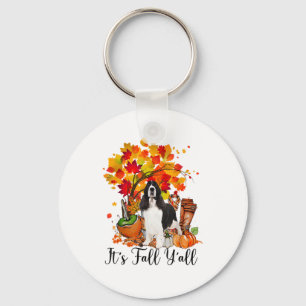 Llavero Es Fall Y'all Springer Spaniel Dog Halloween Tha