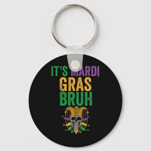 Llavero Es gracioso Mardi Gr, el personaje de Mardi Bruh S