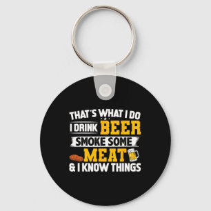 Llavero Es Gracioso Que Beba Cerveza Humeante Un Poco De C