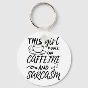 Llavero Es Gracioso Que Este Chica Corra Sobre La Cafeína 