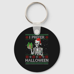 Llavero Es gracioso que prefiera el esqueleto de Halloween