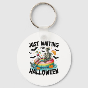 Llavero Es Gracioso Solo Esperar Al Skeleton Halloween Spo