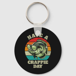 Llavero Es Gracioso Tener Un Día De Crappie Retro Pesca Sa