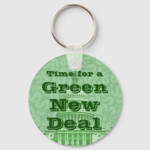 Llavero Es hora de un nuevo acuerdo verde