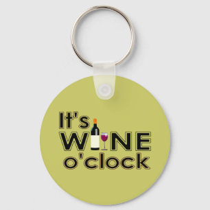 Llavero Es hora de vino.