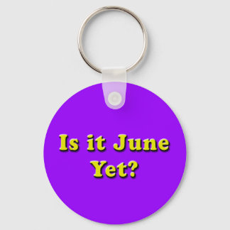 Llavero ¿Es junio? Keychain (Amarillo)