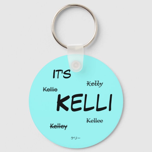 Llavero Es Kelli Keychain (azul) (Anverso)