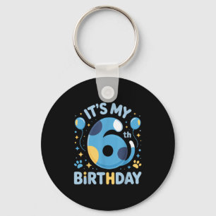 Llavero Es la celebración de mi sexto cumpleaños, los niño