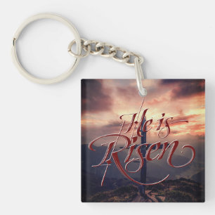 Llavero Es la Cruz de Guión de Pascua en ascenso