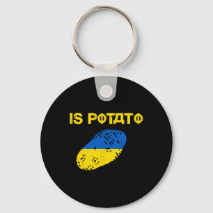 Llavero Es la patata divertida broma Ucrania Apoya a Ucran