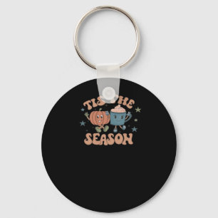 Llavero Es La Temporada Café Otoñal De Calabaza Retro