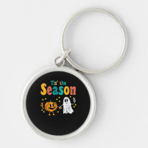 Llavero Es la Temporada Calabaza Hoja Latte Softbol Otoño
