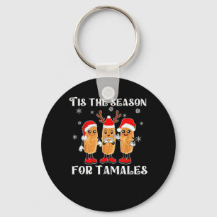 Llavero Es la temporada de tamales Navidades mexicanas mod