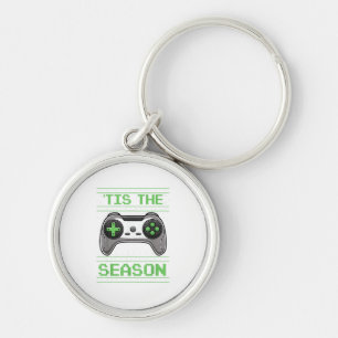 Llavero Es La Temporada Videojuegos Navidad Xmas Jugador